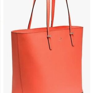 Kate Spade Harmony Cedar Street Tote Work Bag Papaya Coral Color